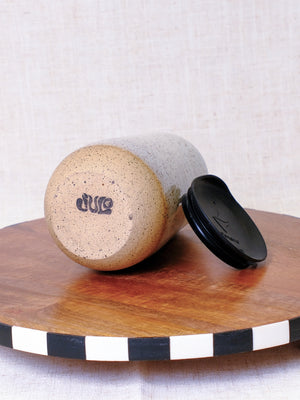 White Cocktail Tumbler with Insertable Black Silicone Sipping Lid