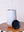 White Cocktail Tumbler with Insertable Black Silicone Sipping Lid