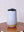 White Cocktail Tumbler with Insertable Black Silicone Sipping Lid
