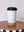 White Travel Tumbler - Black Leaf Lid