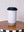 White Travel Tumbler - Black Leaf Lid