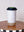 White Travel Tumbler - Black Leaf Lid