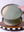 Set of Two Beige and Green Plates