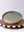 Set of Two Beige and Green Plates