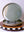Set of Two Beige and Green Plates