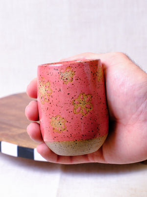 Floral Raspberry Mist Sake Cup