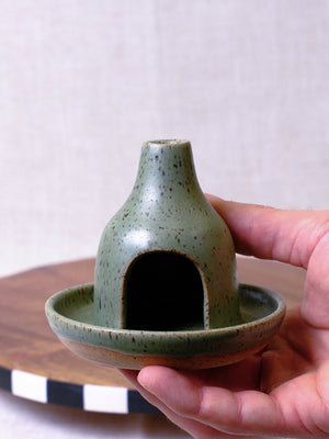 Green Tea Cone Incense Burner