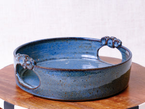 Denim Blue Serving Tray with Handles