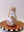 Illustrated White Tulip Carafe and Cup